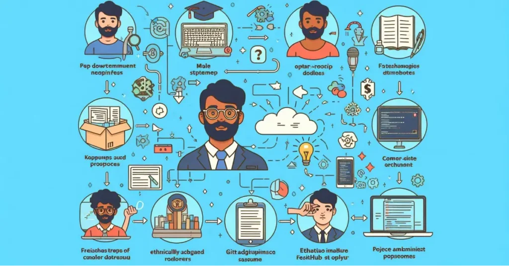 Infographic showing top 8 remote developer hiring companies in Peshawar with job roles and salary ranges.